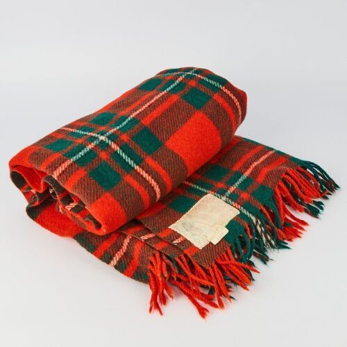 A Monty Rug Fontana Pure Wool Tartan Blanket