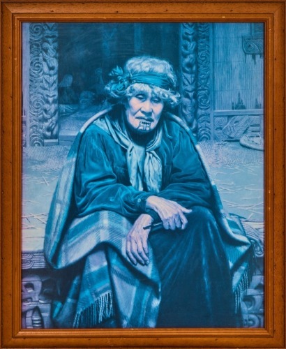 A Framed Print of 'Memories' by Charles F Goldie
