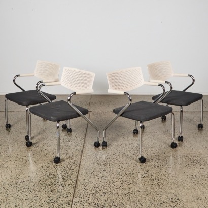 A Set of Four Visaroll Chairs by Antonio Citterio for Vitra