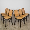 A Set of Six Bentwood & Cane Dining Chairs