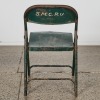 A 1950's Industrial Folding Metal Chair - 3