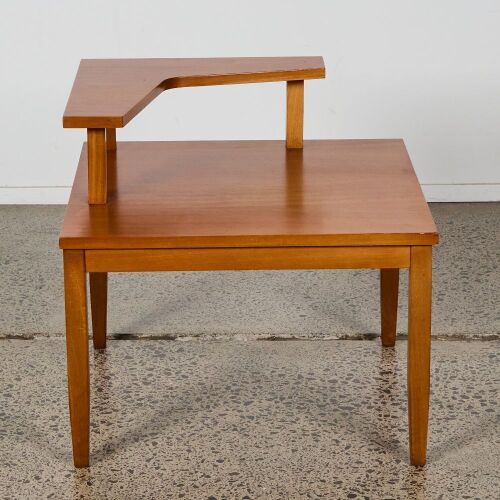 A Mid Century Modern Two Tier Side Table