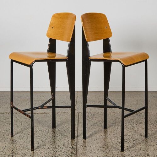 A Pair of Vitra Jean Prouve Style Chairs