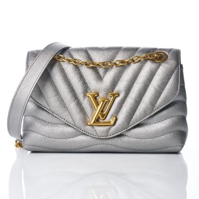 Louis Vuitton, Metallic Grey New Wave Chain Bag with Box