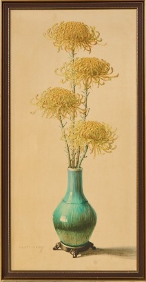 A Large Flower Print by Vladimir Tretchikoff, 1970's
