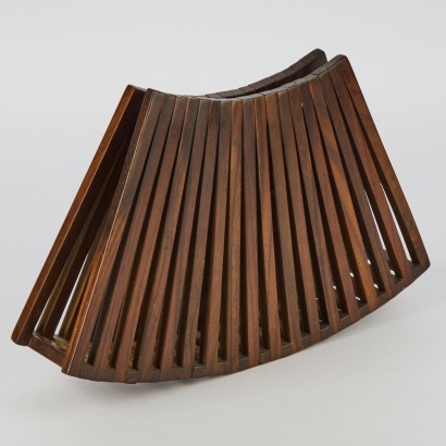 A Vintage Rosewood Folding Fruit Bowl