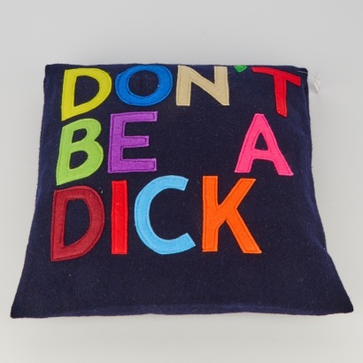 A 'Don't Be Dick' Cushion
