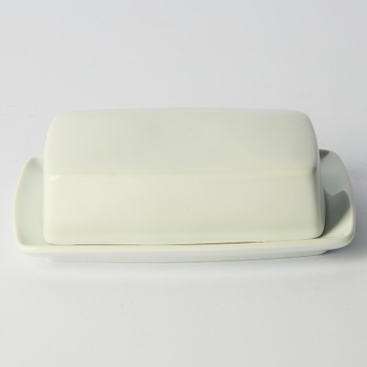 A Vintage Apilco France Porcelain Butter Dish and Lid