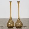 A Set of Two Large Handblown Glass Bottles