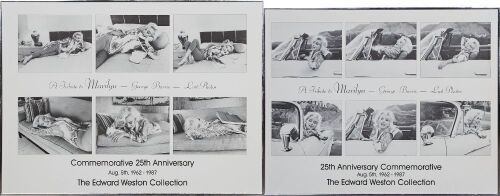 A Pair of George Barris Marilyn Monroe Last Photos Posters 25th Anniversary from The Edward Weston Collection
