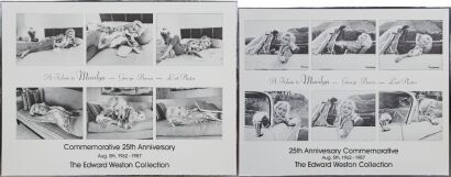A Pair of George Barris Marilyn Monroe Last Photos Posters 25th Anniversary from The Edward Weston Collection