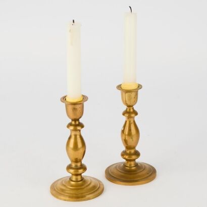 A pair of Vintage Brass Candlesticks