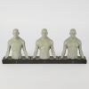 A Set of Three Male Anatomy Artists Reference Busts Sculpted by Andrew Cawrse