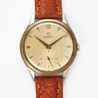 Stainless Steel, 38mm OMEGA Jumbo Calatrava CK2505 Hand-wound Wristwatch, circa 1940-50's