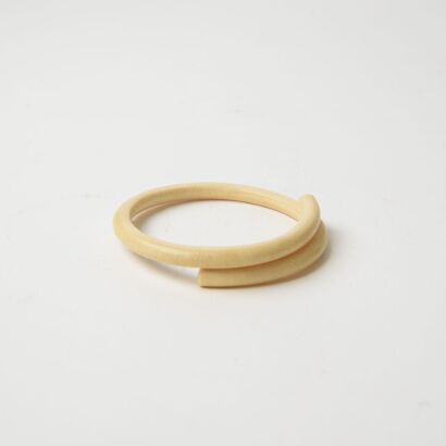 A Chinese Bone Carved Bangle