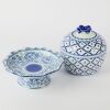 A Set of Two Asian Blue and White Porcelains
