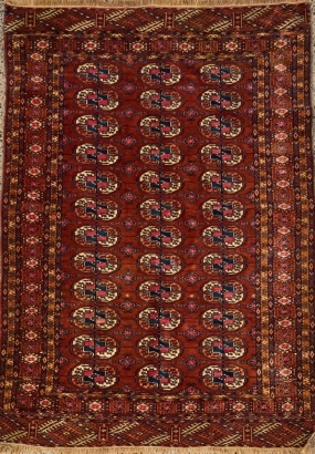 A Gul Design Turkoman Rug from Afghanistan