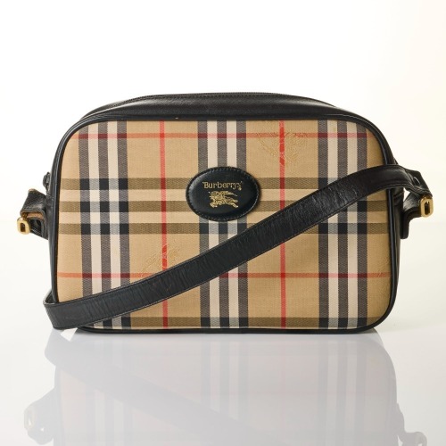 Burberry, Camel Novacheck Shoulder Bag