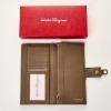 Salvatore Ferragamo, Silver Canvas Gancini Long Wallet with Box - 2