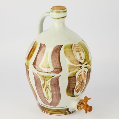 An Alan Caiger-Smith Wine Carafe with Tap