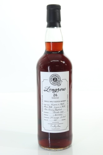 (1) 1998 Springbank Longrow 26 Year Old Single Oloroso & PX Sherry Cask 'Springbank Society Members Bottling' Single Malt Scotch Whisky, 56.1% ABV