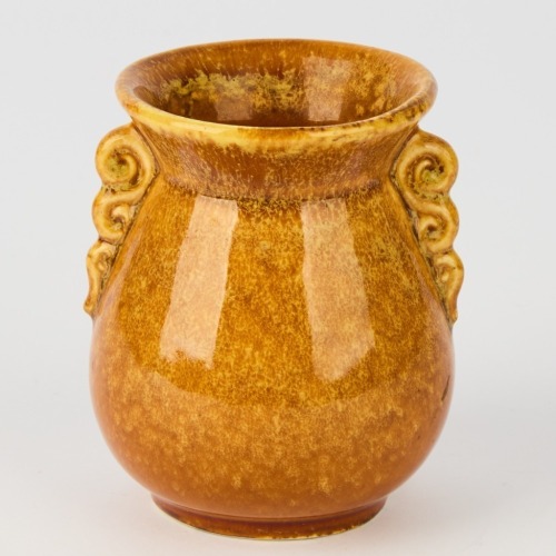 A Crown Lynn Brown Posy Vase