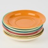 A Collection of Crown Lynn Colour Glaze Saucers