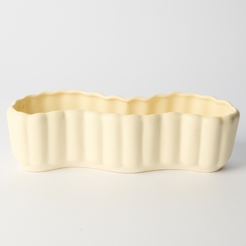 A Crown Lynn Wavy Trough Vase #106