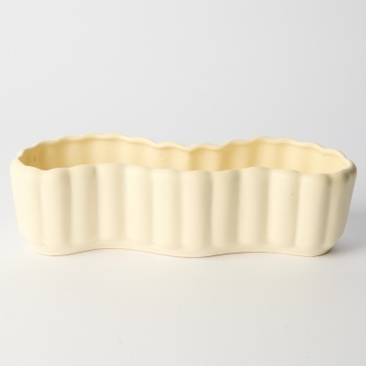 A Crown Lynn Wavy Trough Vase #106