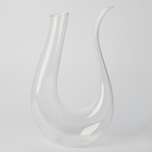 A Handblown Milan Aerating Lyre-Shaped Wine Decanter