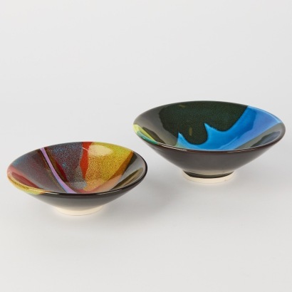A Pairing of Brian Gartside Art Bowls