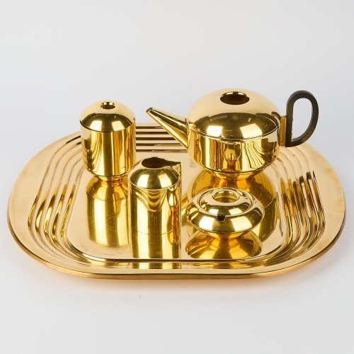 A Tom Dixon Five Piece Eclectic Tea Set