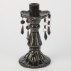 A Black Glass Candlestick