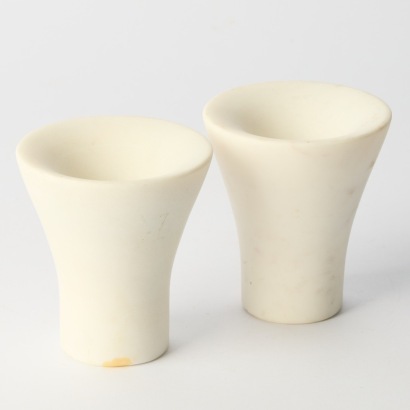 A Pair of Marble Candlesticks