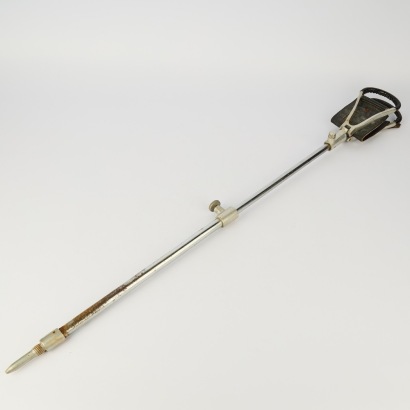 A Vintage Extendable Leather Shooting Stick
