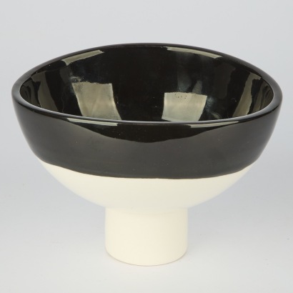 A Sussanah Bridges Pedestal Ceramic Bowl
