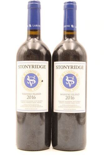 (2) 2016 Stonyridge Vineyard Larose, Waiheke Island