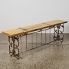 A Wrought Iron Bench Seat