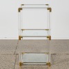 A Lucite and Brass Display Table - 2