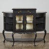 A Black Curved Sideboard