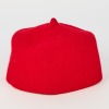 A Traditional African Igbo Fila Red Wool Felt Cap