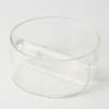 A Glass Cocktail Dish with Two Compartments