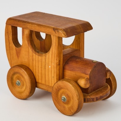 A Vintage Wooden Model T. Toy, New Zealand
