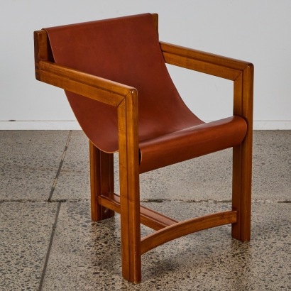 A 1980s Italian leather Chair