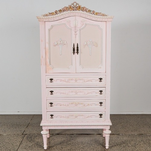 A French Provincial Louis XV Style Chifforobe