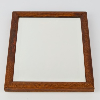 A Vintage Wood Hanging Mirror