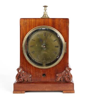 An Early Victorian Mahogany Cased Bracket Style Timing Clock by 'Dent'
