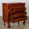 An Antique Empire Flame Mahogany Tallboy Drawers - 2