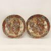 A Pair of Japanese Meiji Period Satsuma 'Figural' Dishes