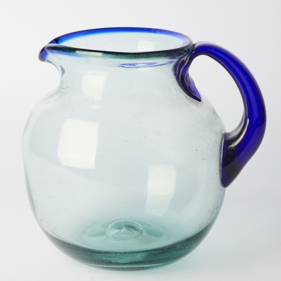 Mexican Recycled Glass Hand-blown Jug